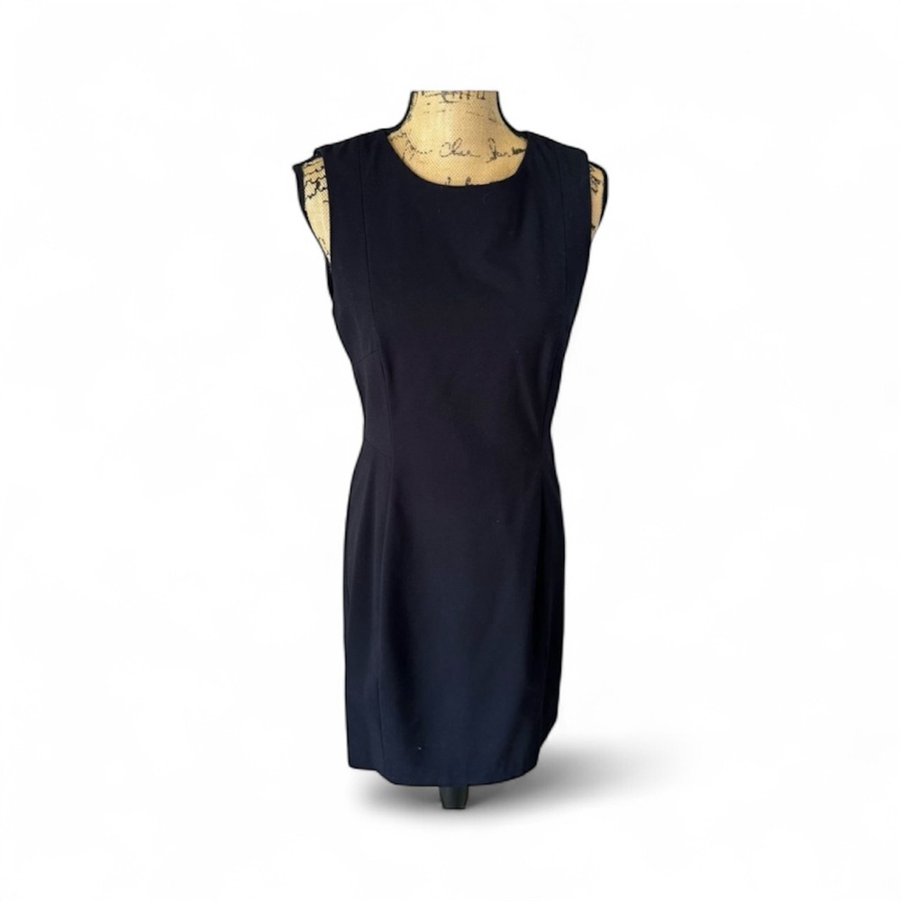 H&M Classic LBD Black Sleeveless Sheath Dress - Size 12